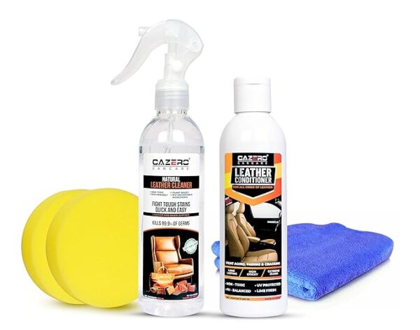 Cazero Natural Leather Cleaner & Conditioner Combo Kit