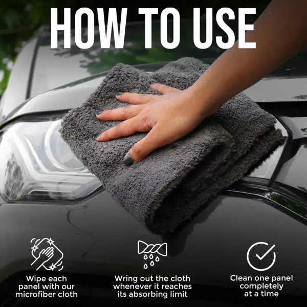 Car101 Coral fleece microfiber towel - 550 gsm - Image 3