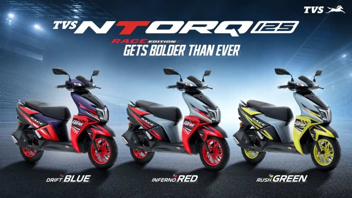 TVS Ntorq 125 6 New Colours Launch